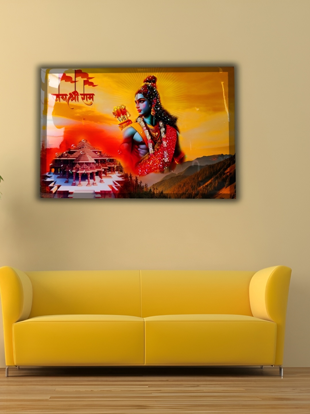 

WALLMAX Red & Brown Religious Wall Art