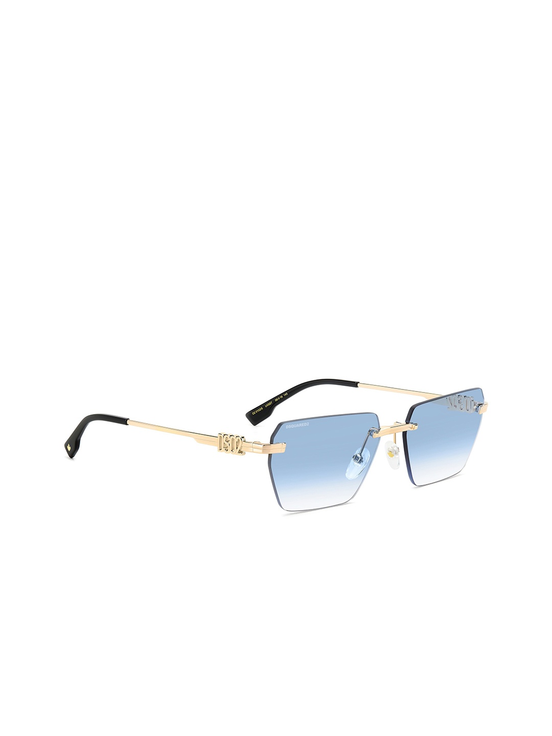 

Dsquared2 Men Rectangle Sunglasses with UV Protected Lens 206237LKS57ST, Blue