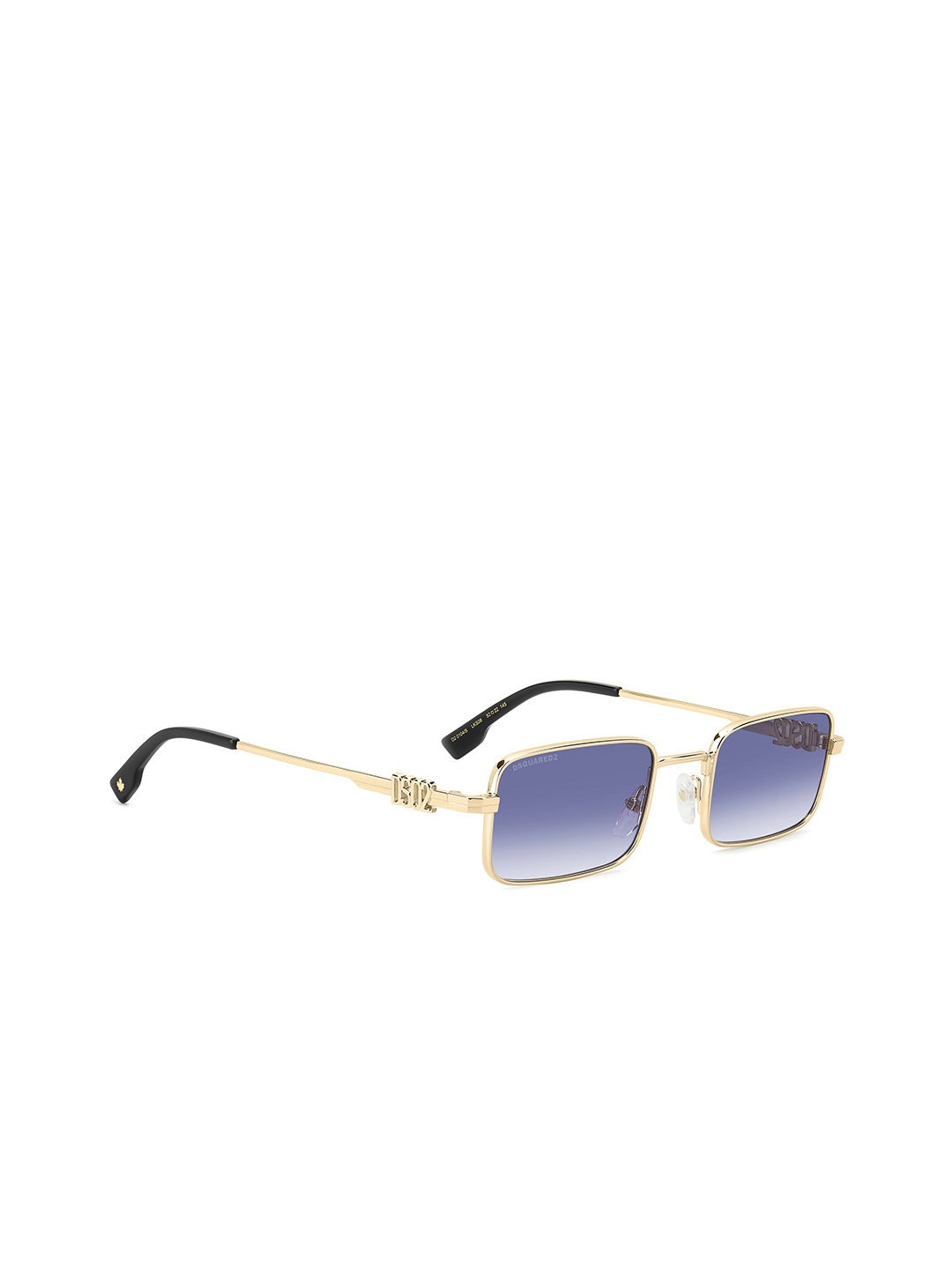 

Dsquared2 Men Rectangle Sunglasses With UV Protected Lens, Blue