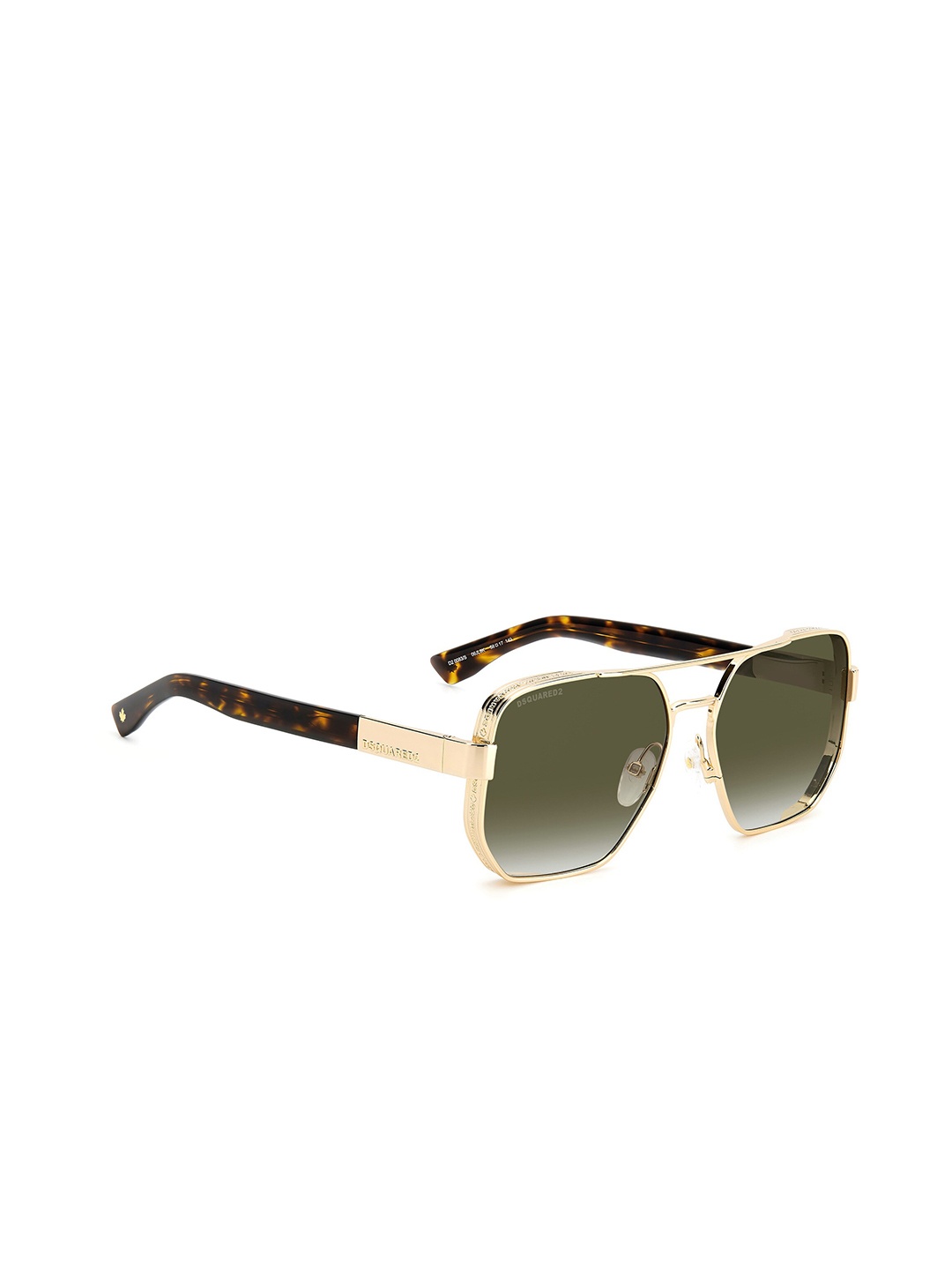 

Dsquared2 Men Square Sunglasses With UV Protected Lens, Green