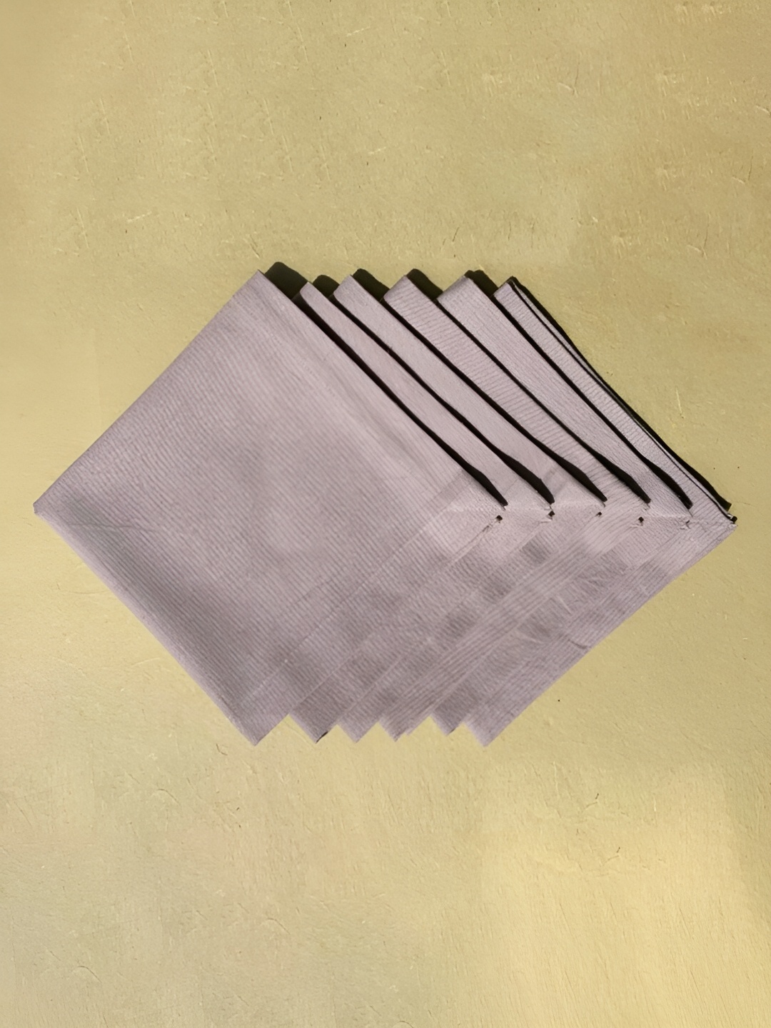 

DESIGN GAATHA Brown 6 Pieces Cotton Table Napkins