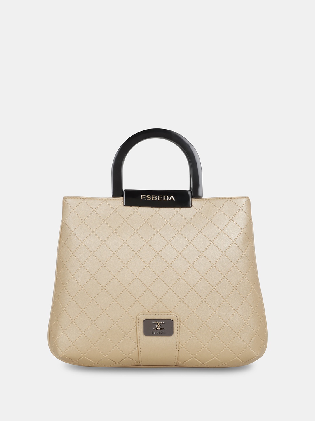 

ESBEDA Textured Shopper Handheld Bag, Gold
