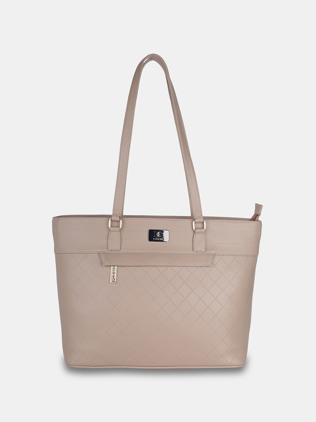 

ESBEDA Textured Structured Shoulder Bag, Beige