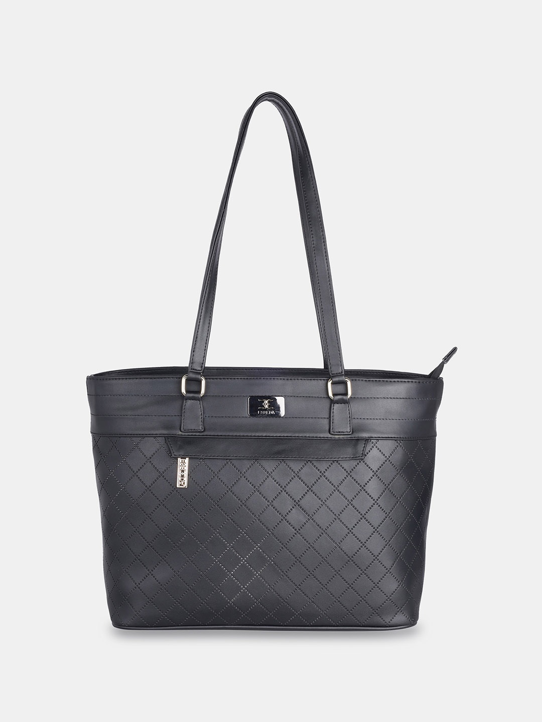 

ESBEDA Textured Structured Quilted Shoulder Bag, Black
