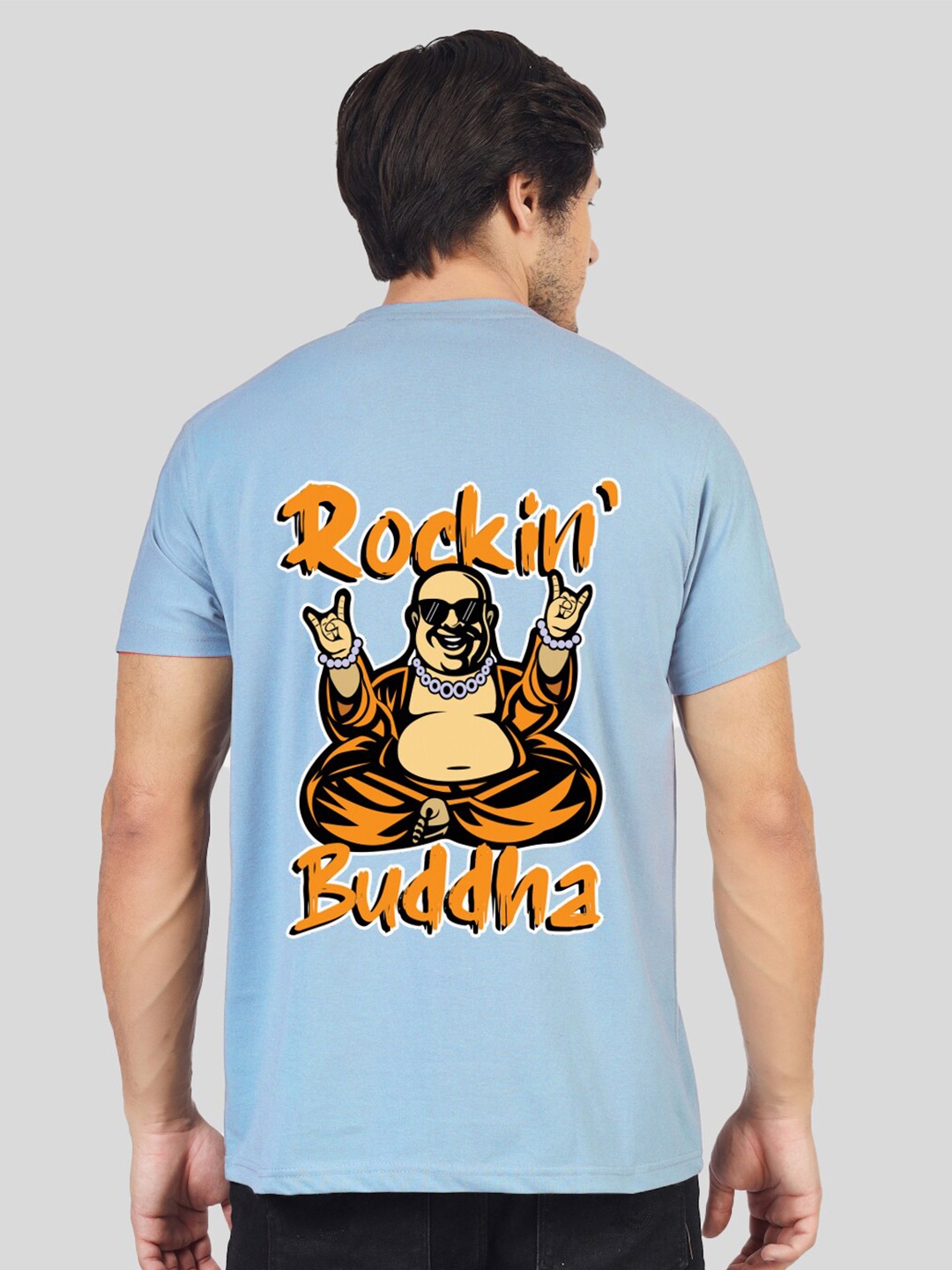

Greylongg Yorksteadd 2076 Graphic Printed Round Neck T-shirt, Blue