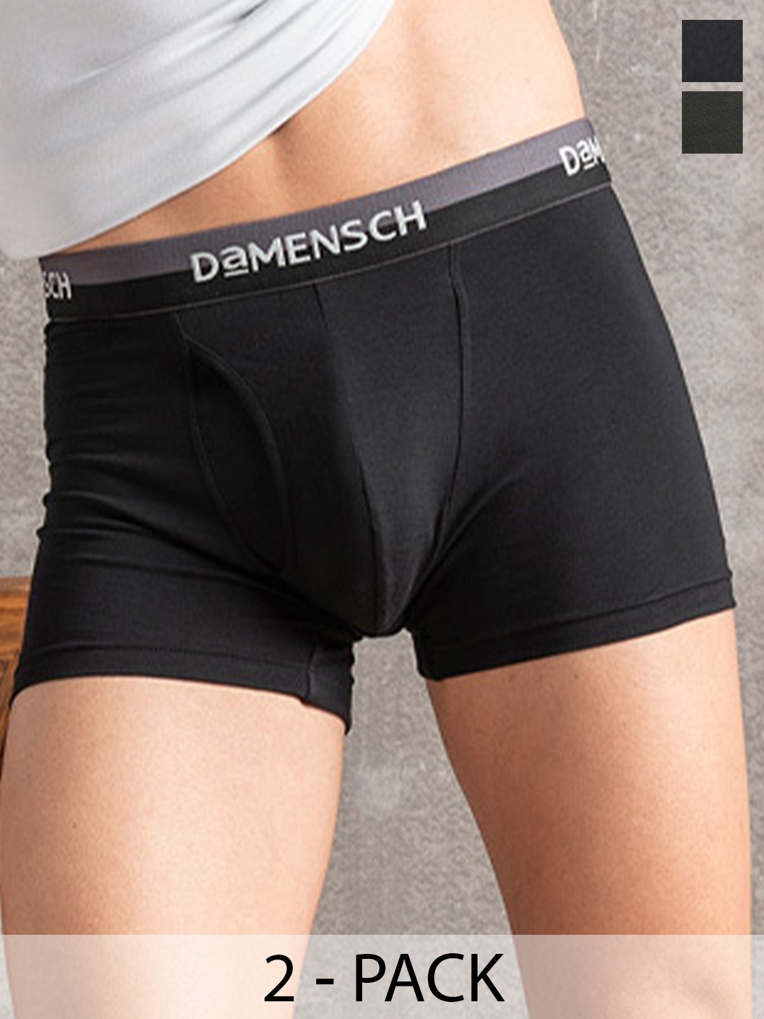 

DAMENSCH Pack Of 2 Trunks, Black