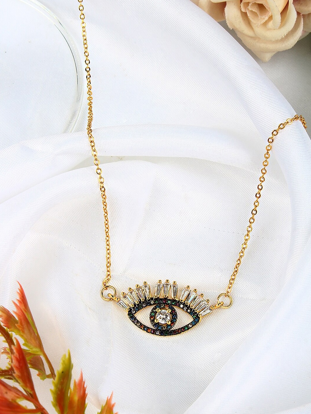 

DressBerry Gold Toned Cubic Zirconia Gold Plated Chain