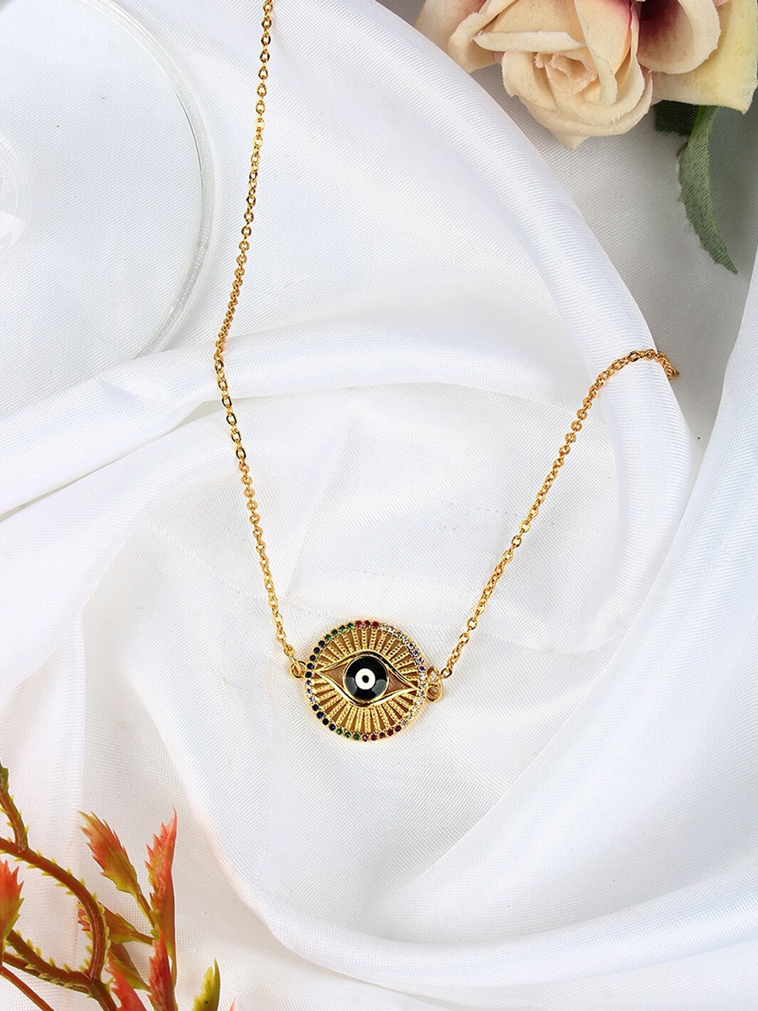 

DressBerry Gold Toned Cubic Zirconia Gold Plated Chain