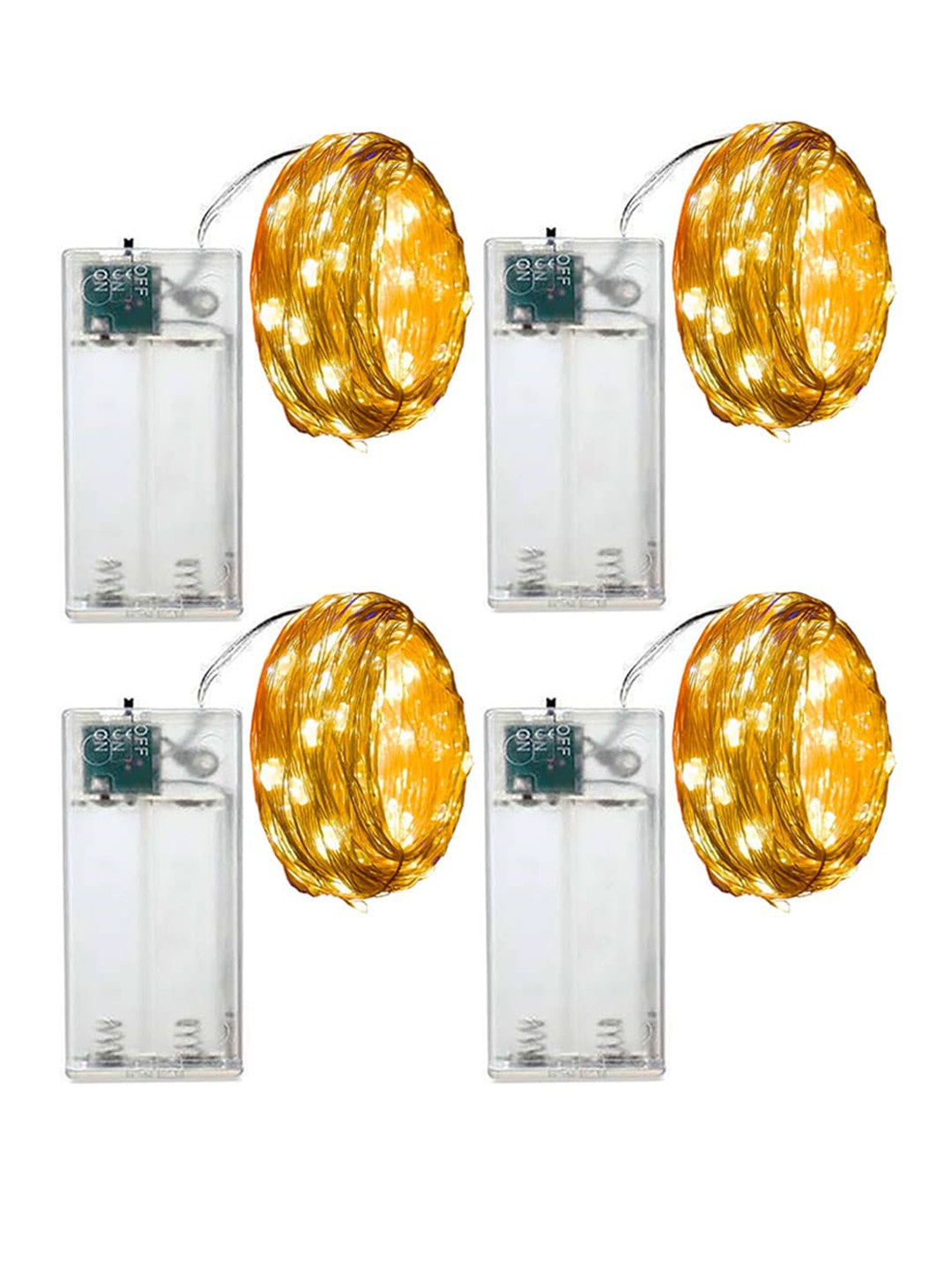 

MLD Modern Yellow 4 Pcs 30 LED Flexible String Lights