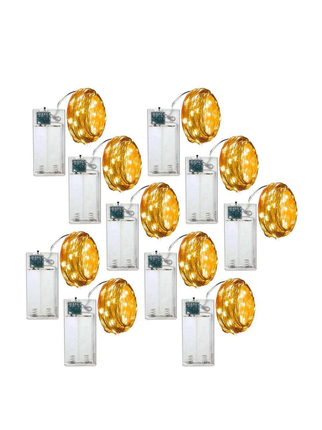 

MLD Yellow 10 Pcs 30LED Fairy String Lights