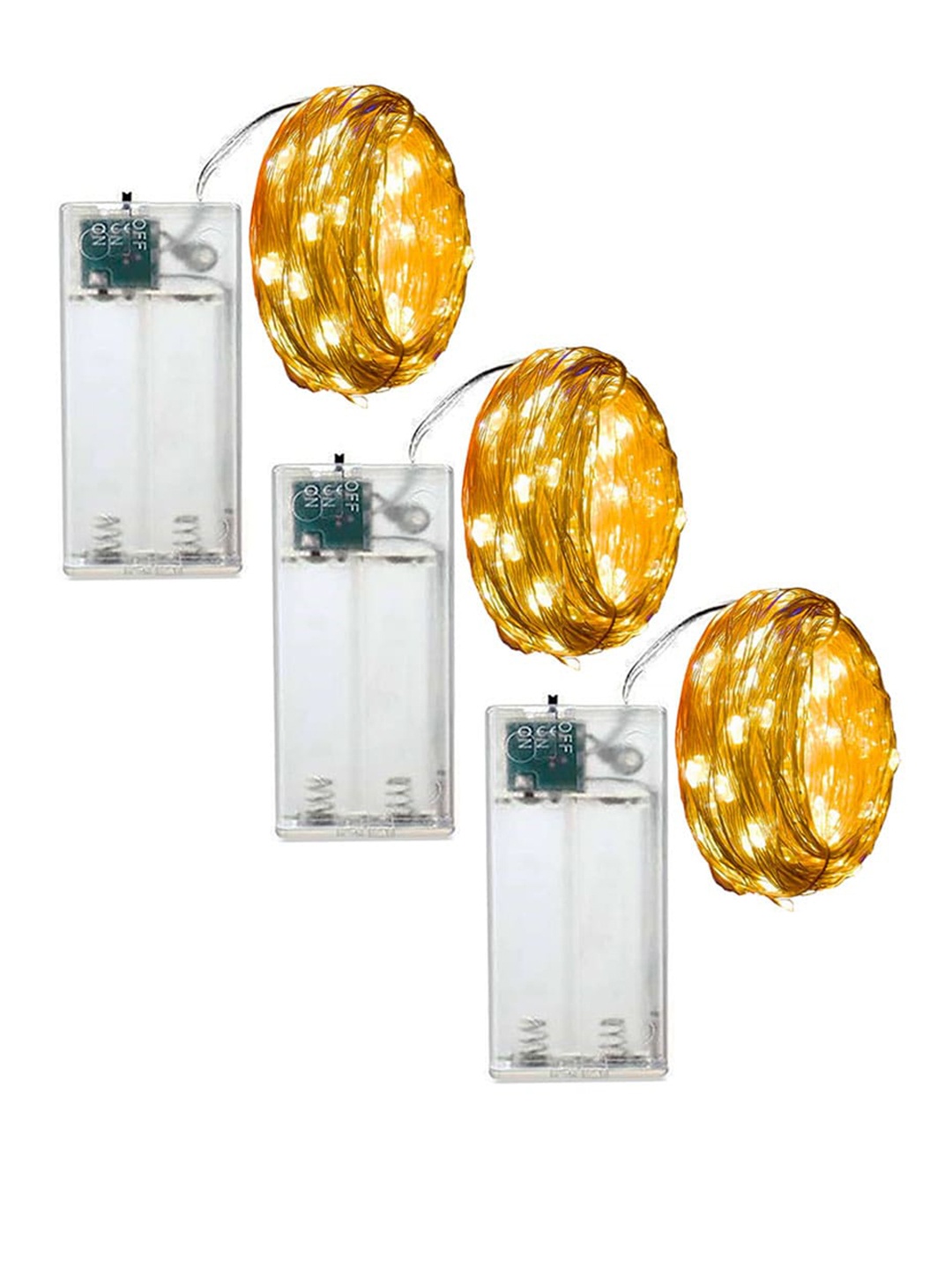 

MLD Yellow 3 Pcs Flexible 30 LED String Lights