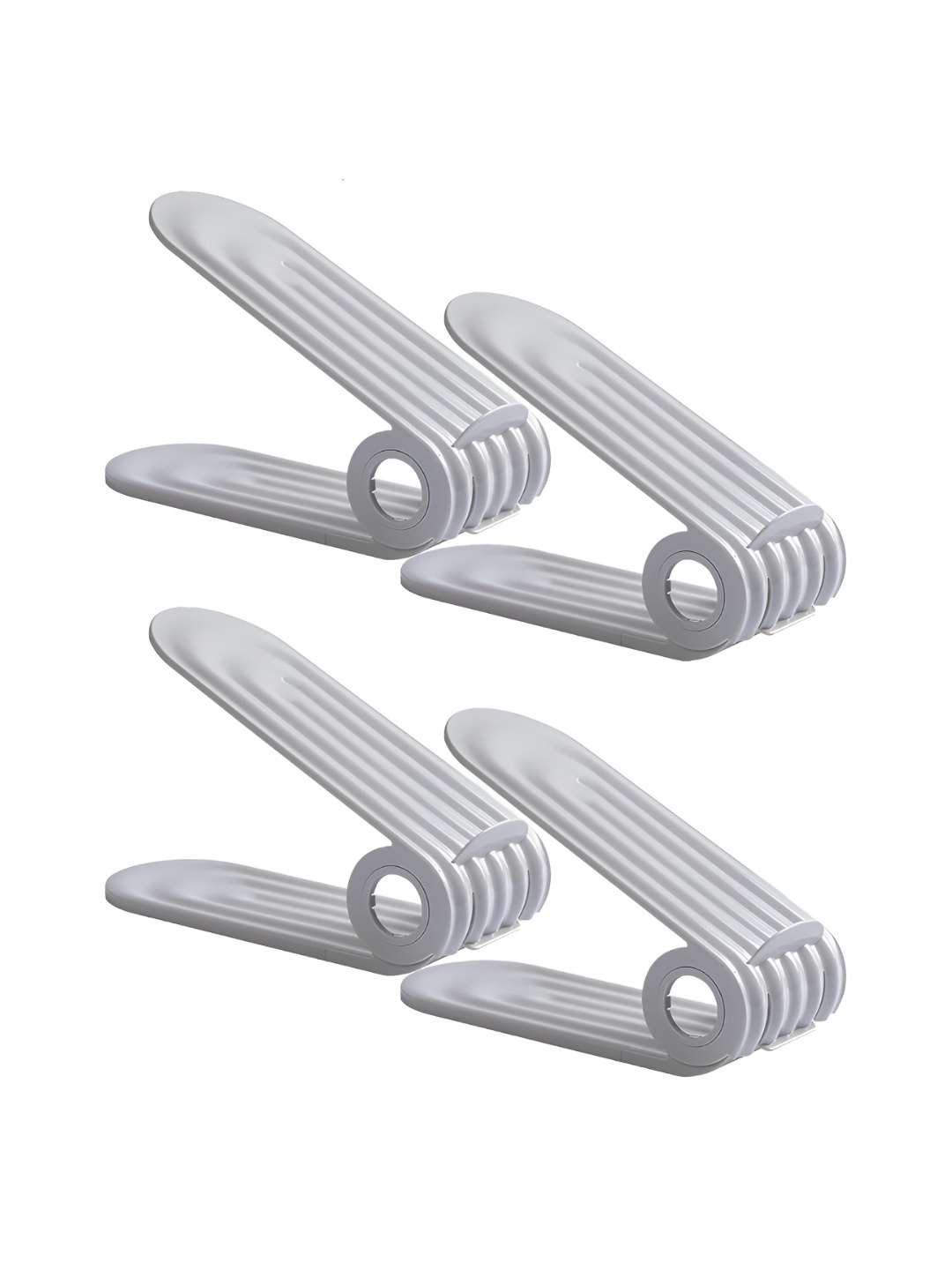 

HOUSE OF QUIRK Grey 4 Pieces Super Strong Shoes Organisers