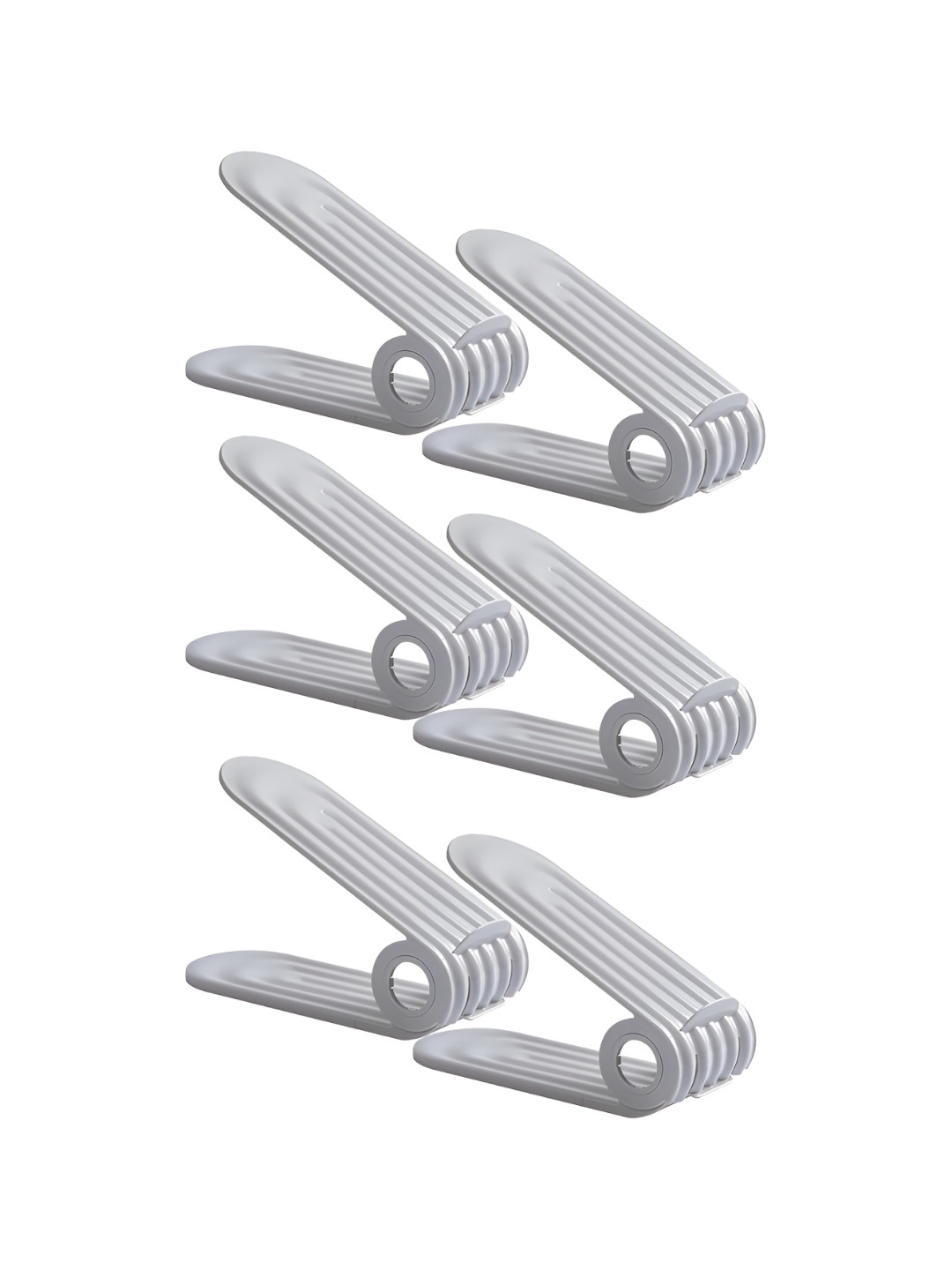 

HOUSE OF QUIRK Grey 6 Pieces Super Strong Shoes Organisers