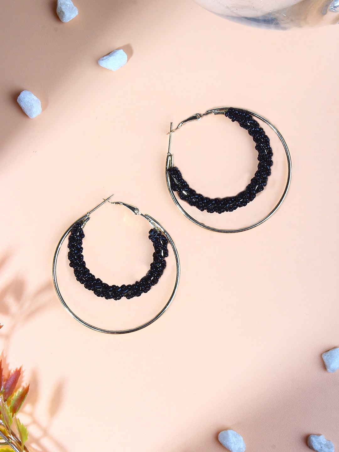 

DressBerry Gold-Toned Gold-Plated Contemporary Hoop Earrings