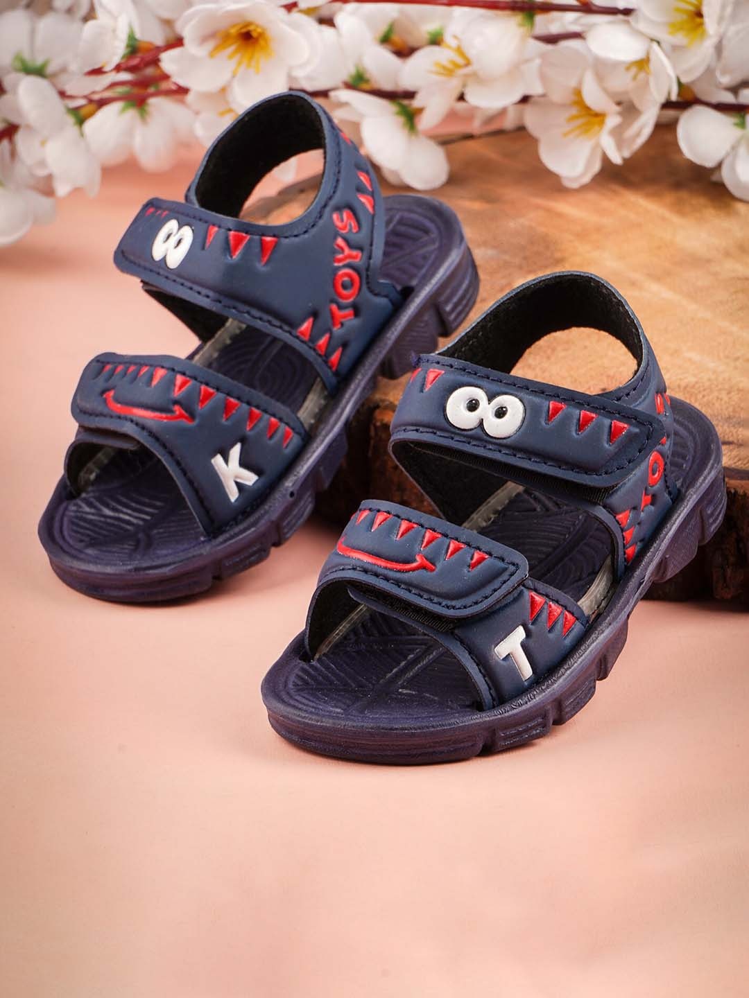 

KATS Kids Printed Sports Sandals, Navy blue