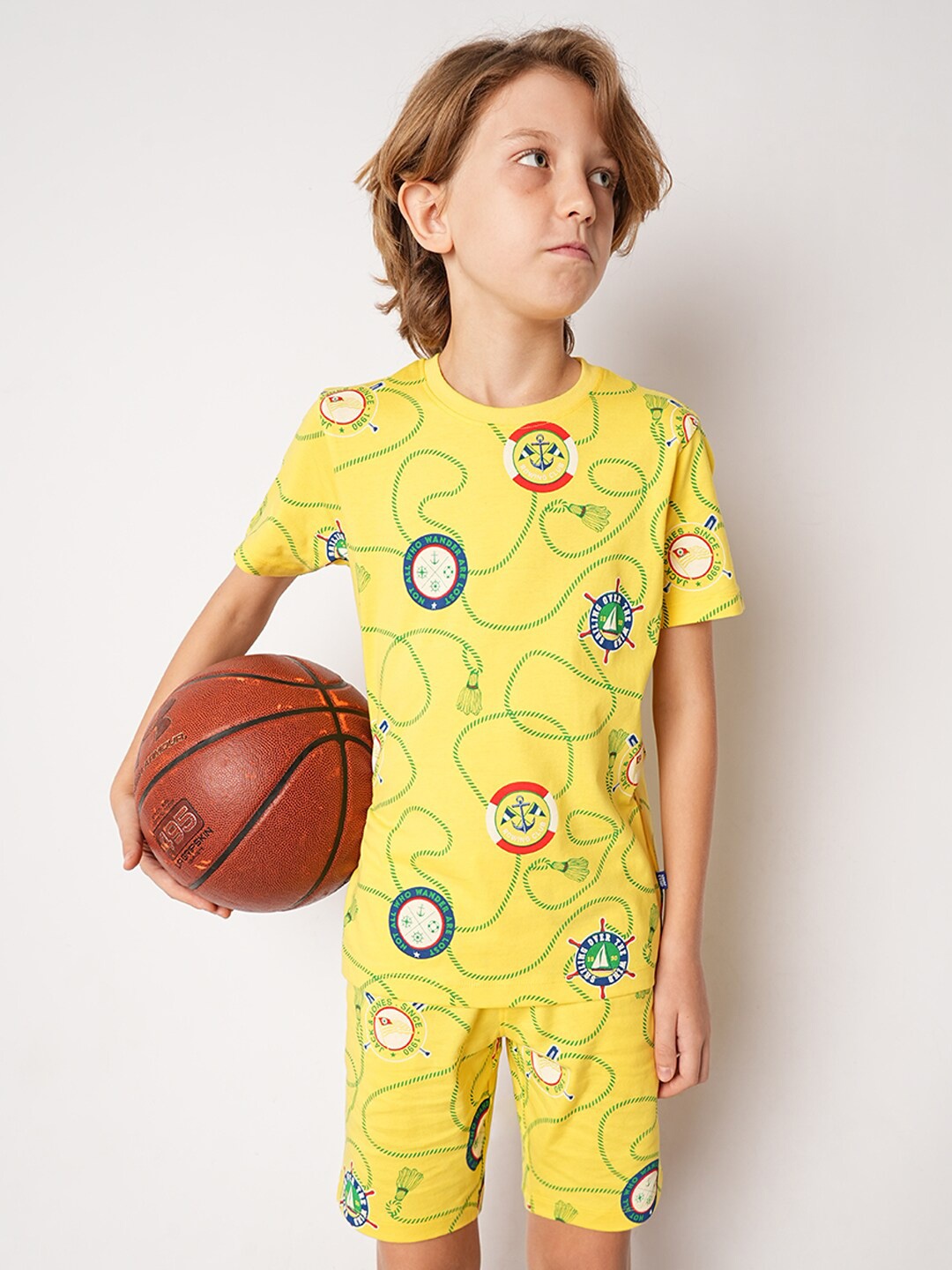 

Jack & Jones Junior Boys Conversational Printed Pure Cotton T-shirt, Yellow