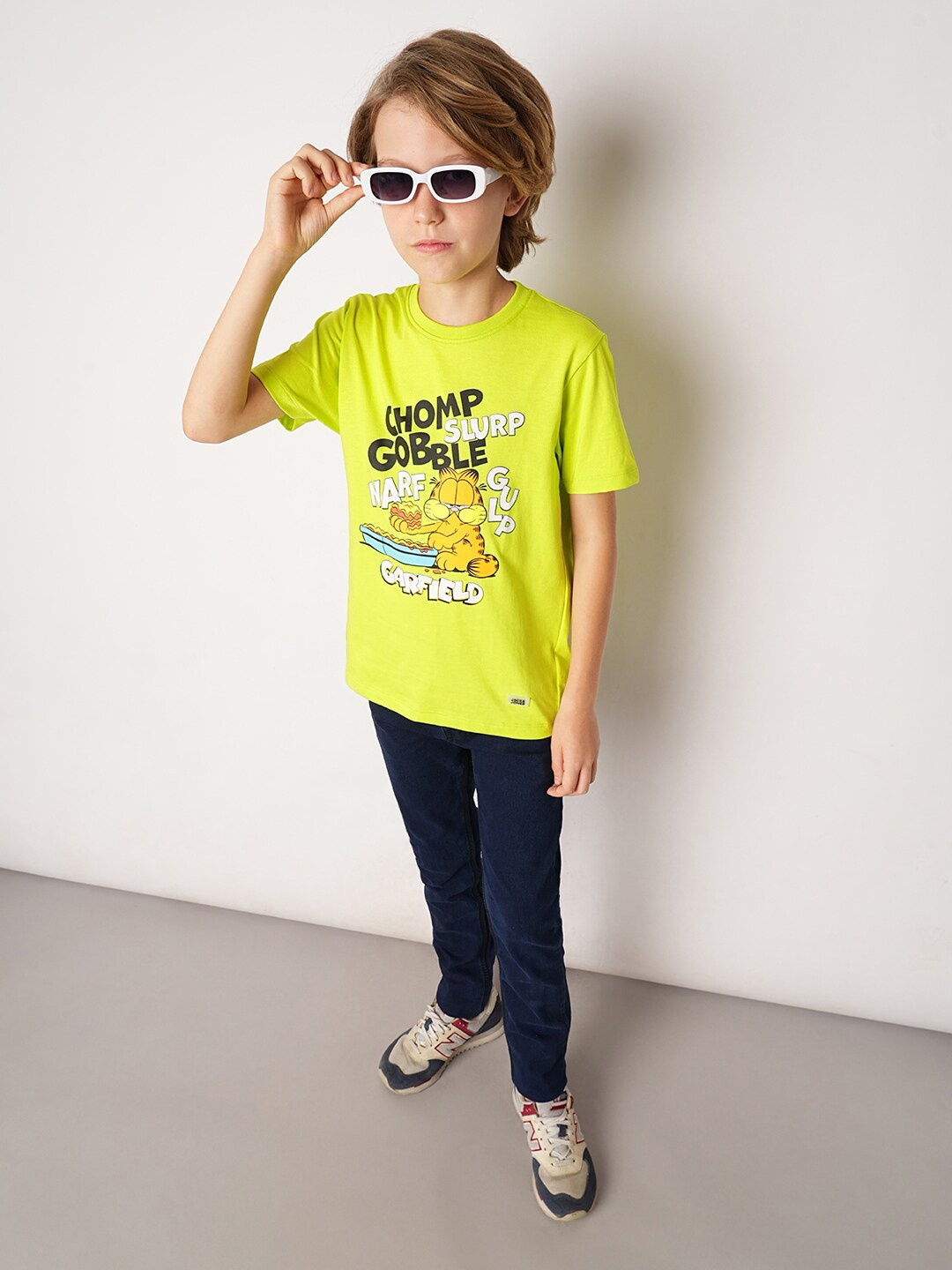 

Jack & Jones Junior Boys Graphic Printed Pure Cotton T-shirt, Yellow