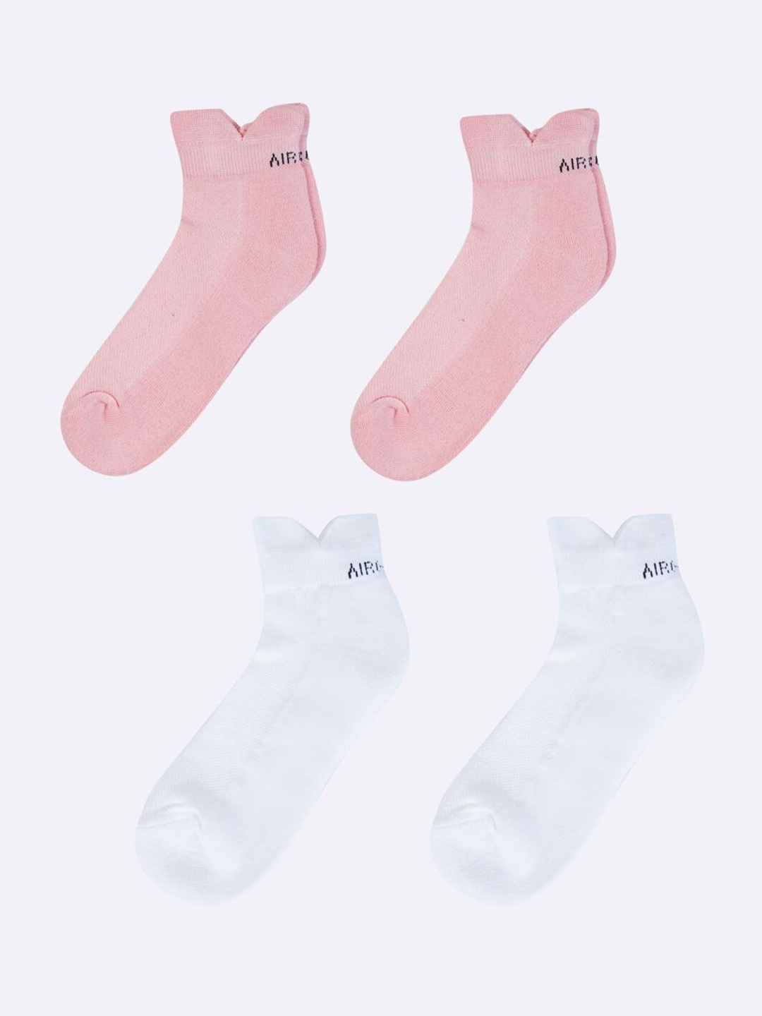 

AIR GARB Unisex Pack Of 4 Ankle Length Socks, Pink