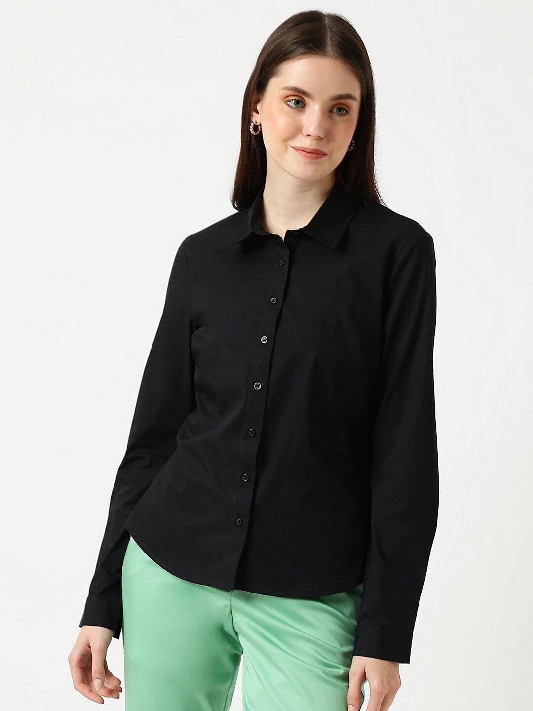 

Fab Star Classic Regular Fit Casual Shirt, Black