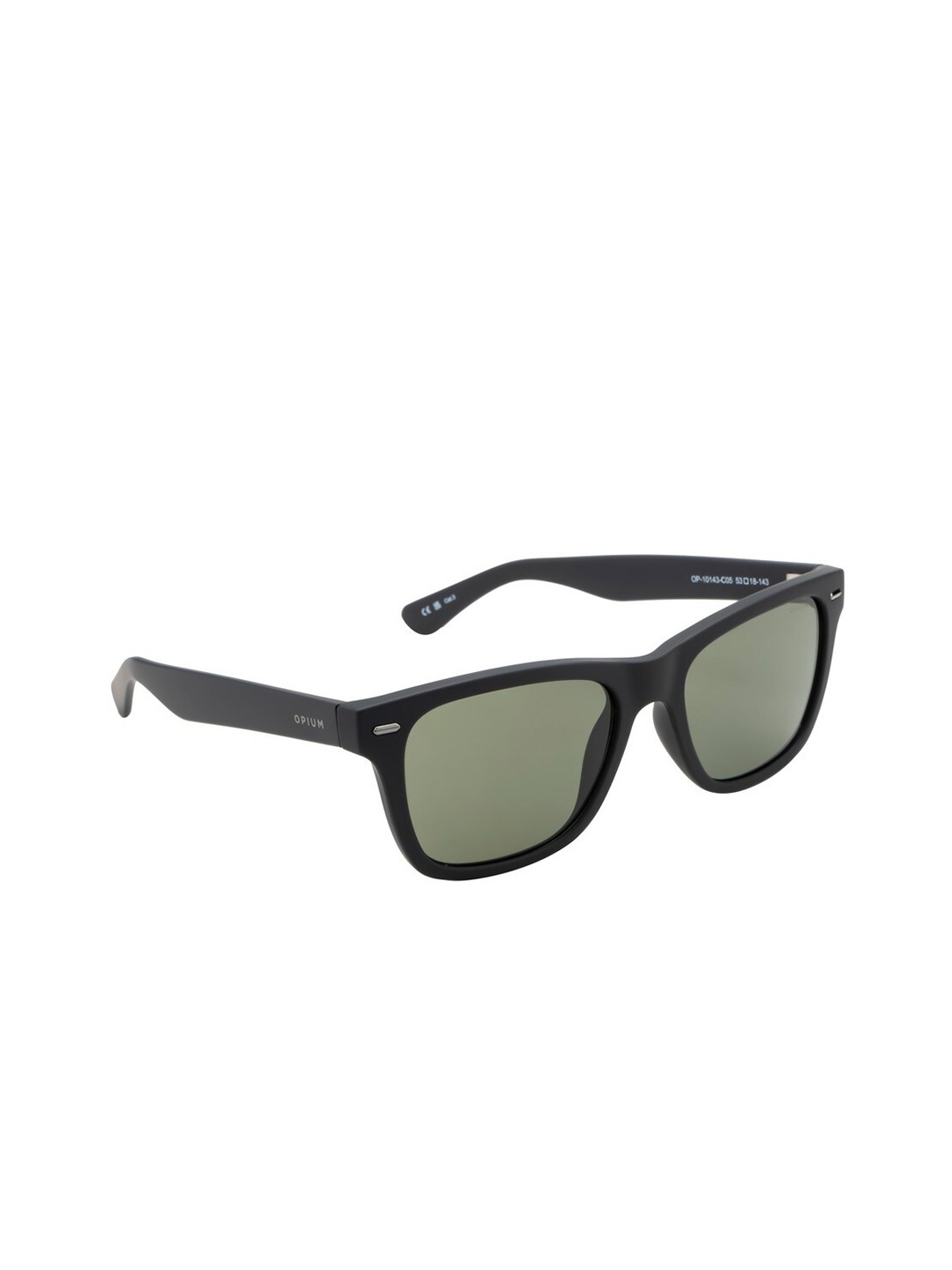 

OPIUM Unisex Wayfarer Sunglasses with UV Protected Lens-OP-10143-C05-53-, Green