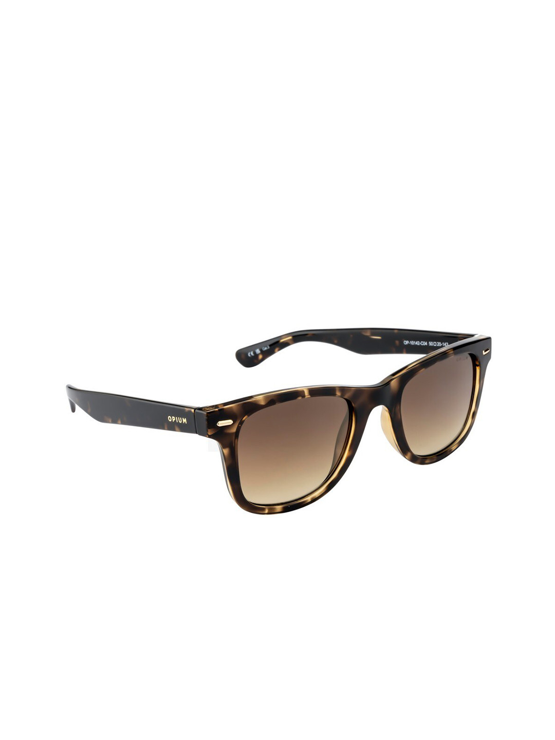 

OPIUM Unisex Wayfarer Sunglasses with UV Protected Lens OP-10142-C04-50, Brown