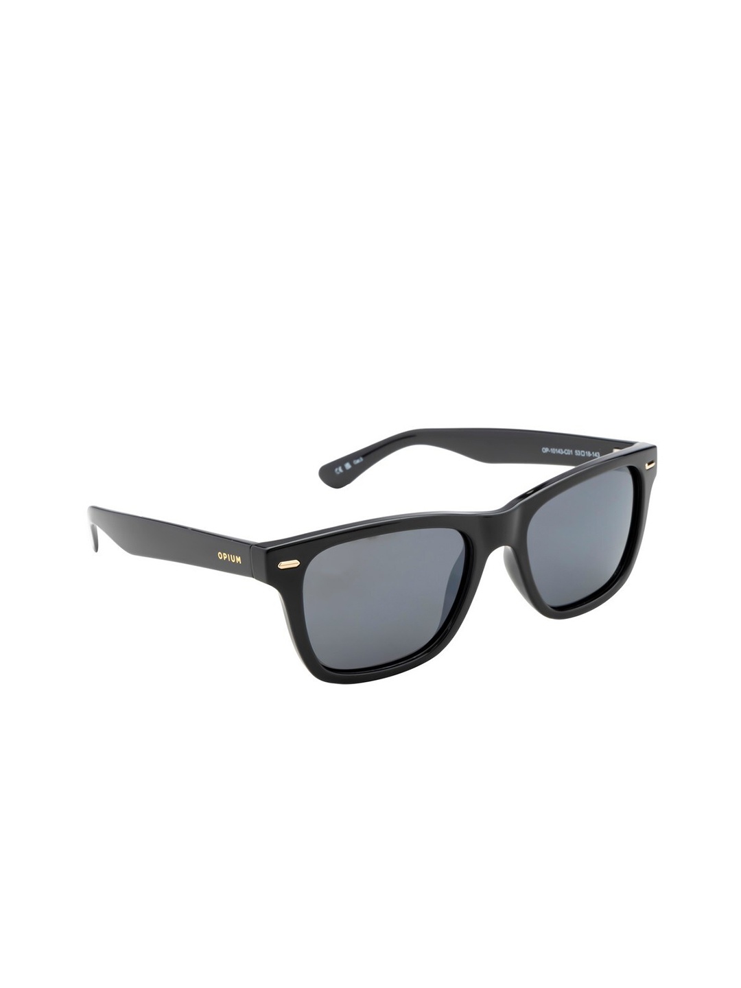 

OPIUM Unisex Wayfarer Sunglasses with Polarised and UV Protected Lens OP-10143-C01-53, Grey