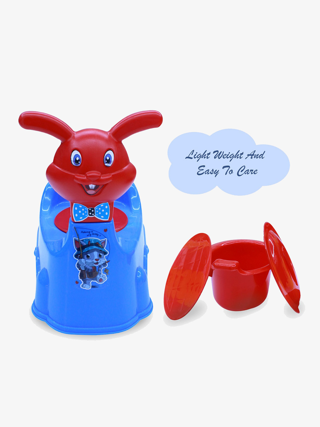 

Born Babies Kids Baby Potty Training Seat Cum Chair, Blue