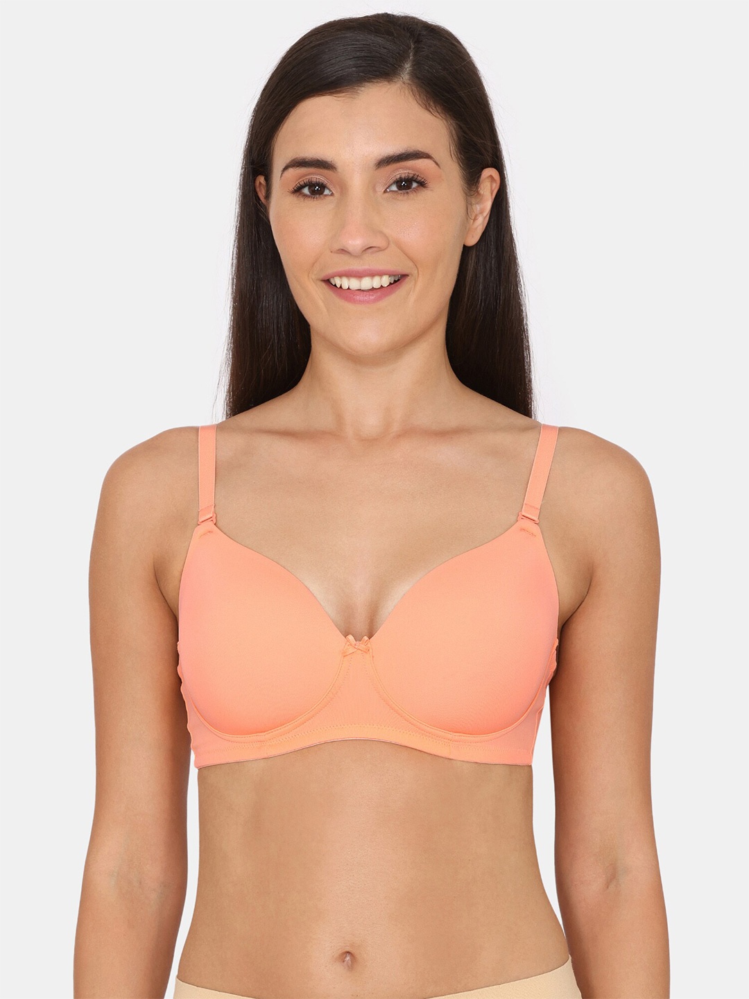 

Zivame Full Coverage Lightly Padded T-shirt Bra With All Day Comfort, Pink