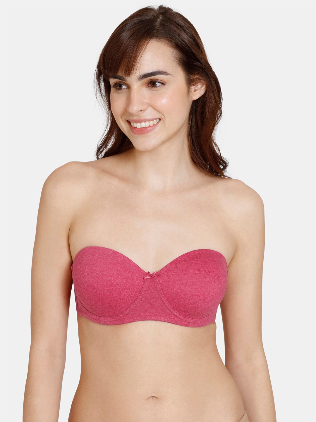 

Zivame Full Coverage Lightly Padded Everyday Bra With All Day Comfort, Pink