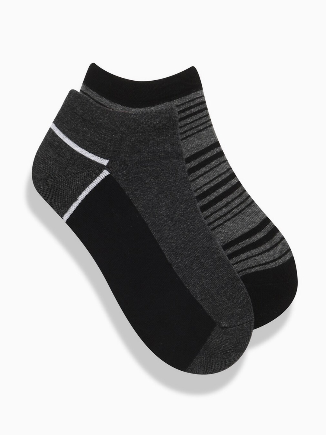 

THE BEAR HOUSE Men Pack Of 2 Breathable Ankle Length Socks, Black
