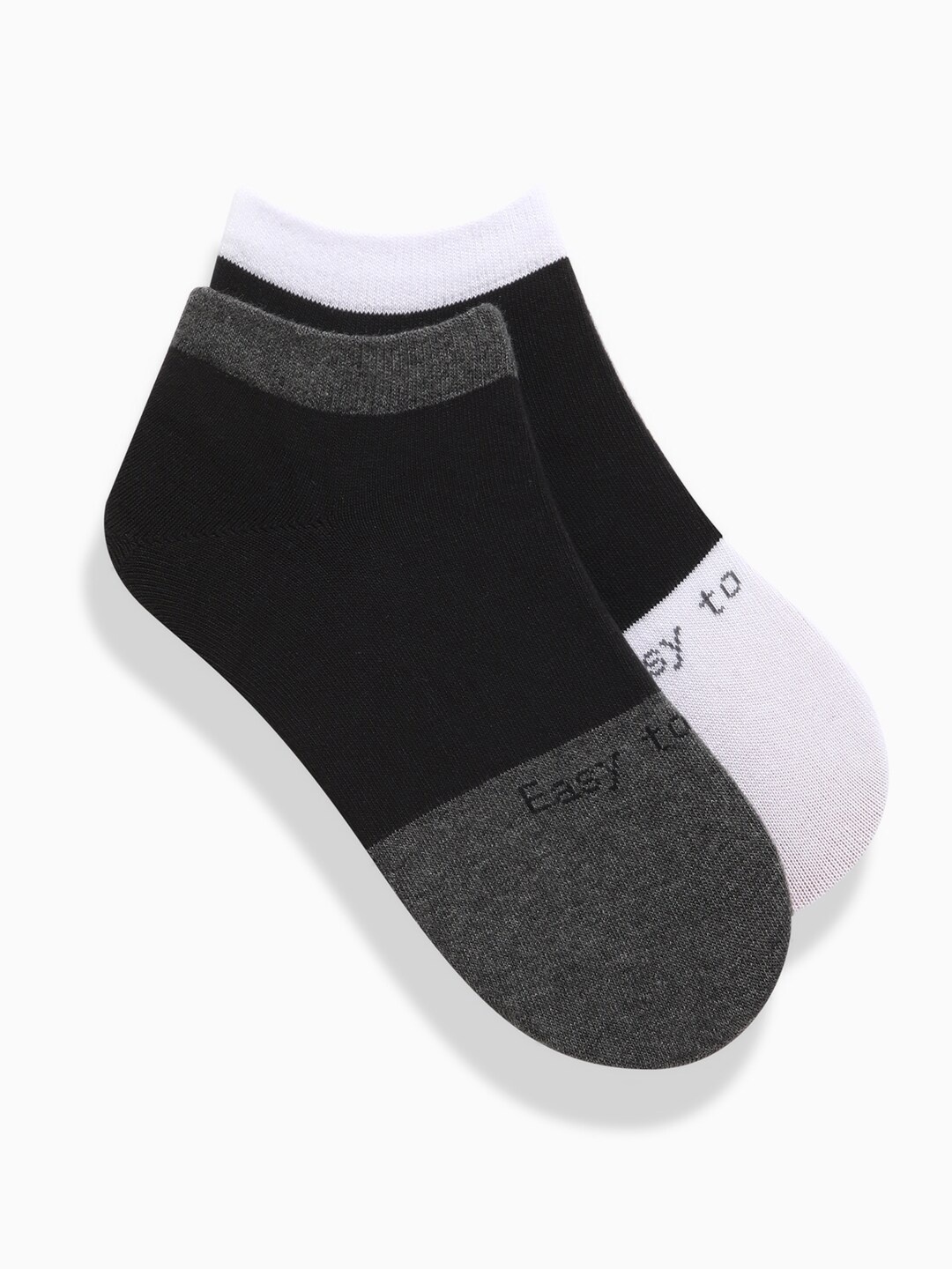 

THE BEAR HOUSE Men Pack Of 2 Ankle Length Socks, Grey