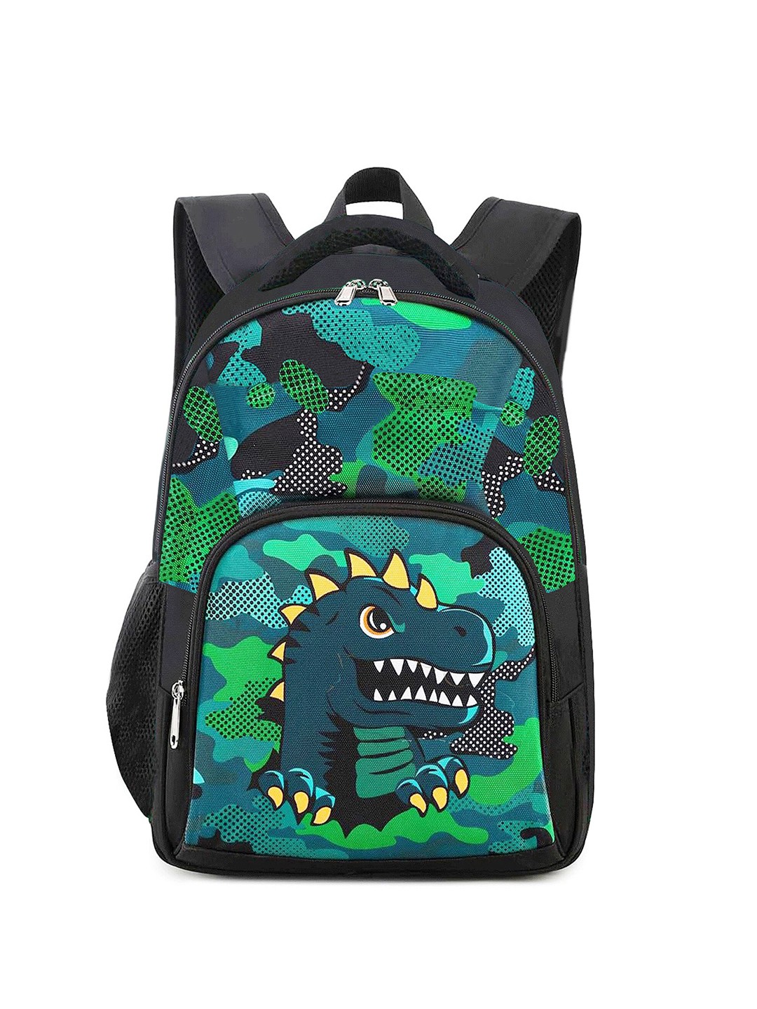 

Frantic Kids Graphic Printed Padded Backpack, Black