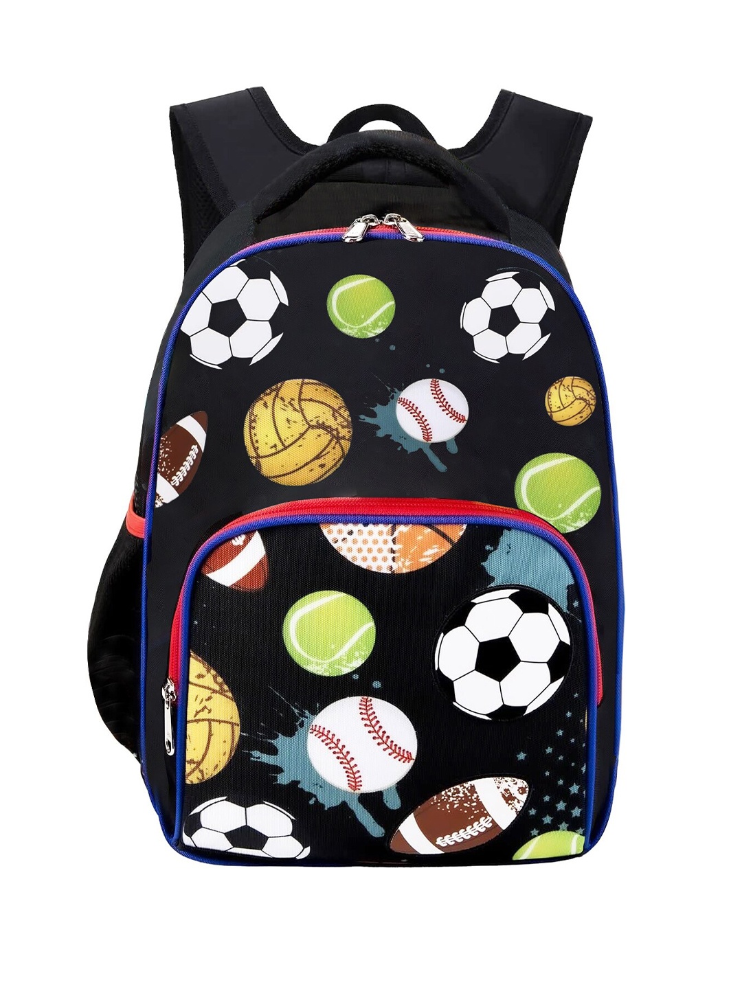 

Frantic Kids Graphic Printed Backpack, Black