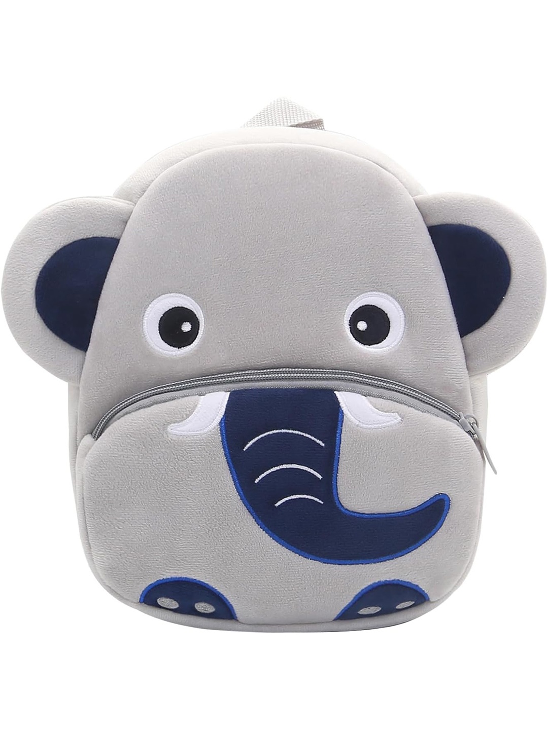 

Frantic Kids Elephant Applique Backpack, Grey