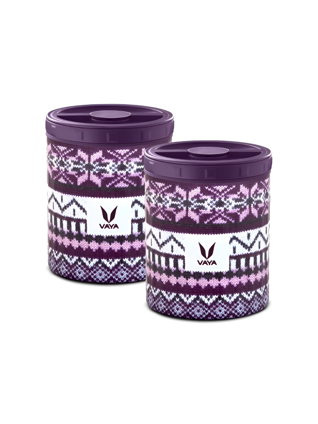 

Vaya Preserve Set of 2 Vacuum Insulated Lunch Boxes 500ml each - Violet