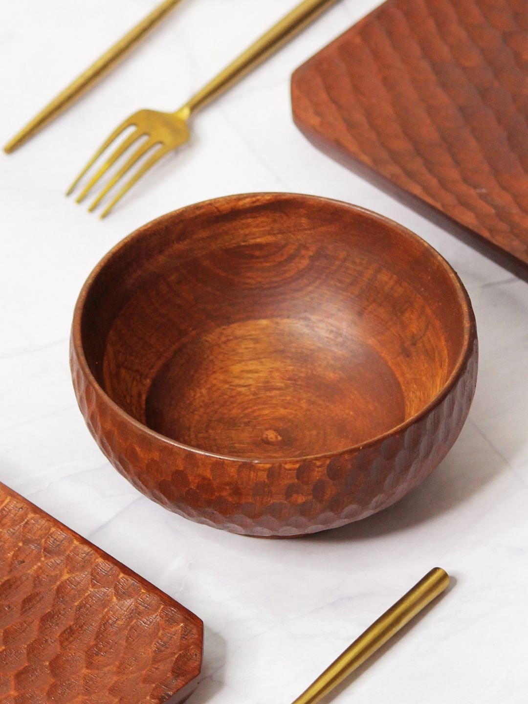 

Chokhat Brown Wooden Salad & Dry Serving Bowl