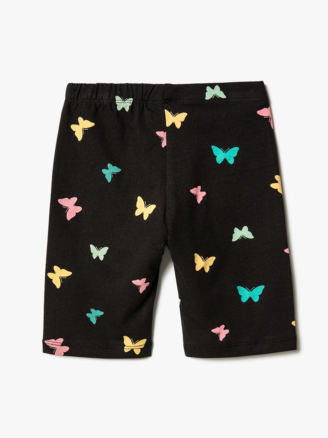 

Koton Girls Conversational Printed Shorts, Black