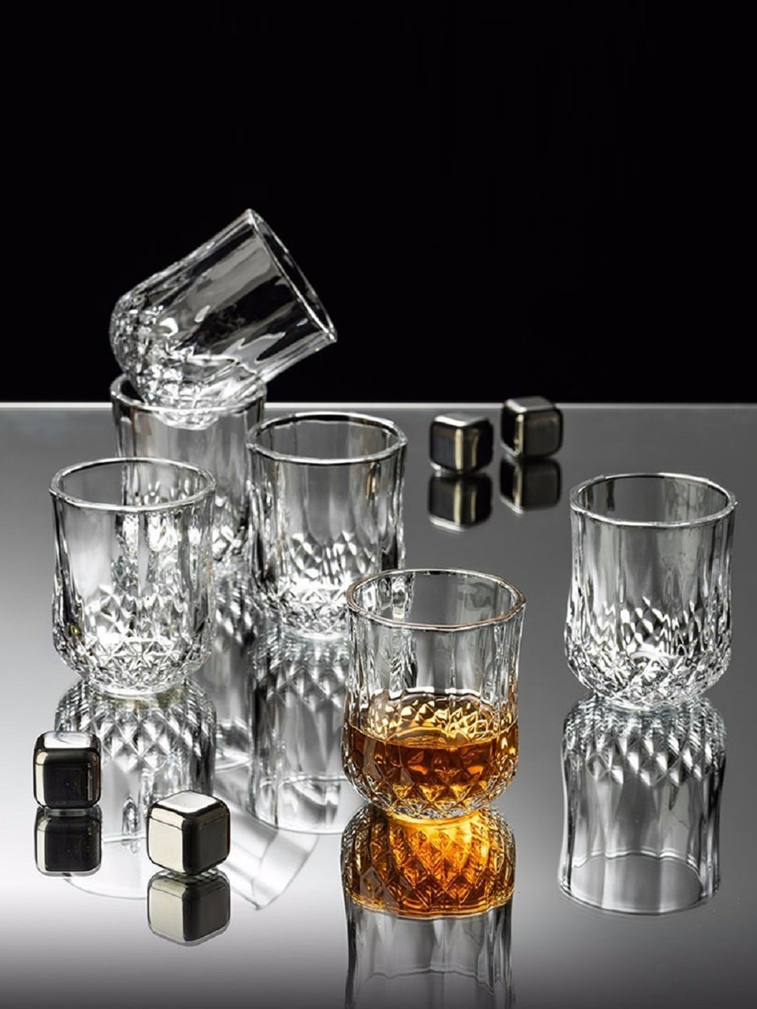 

PERICAL Transparent 6 Pieces Whiskey Glass 300 ml