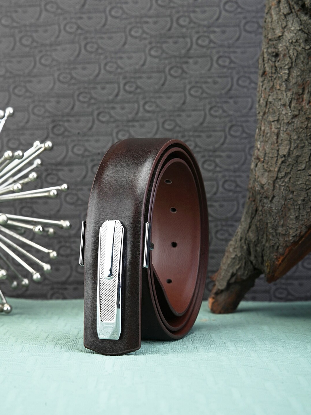 

BuckleUp Men Slim Belt, Brown
