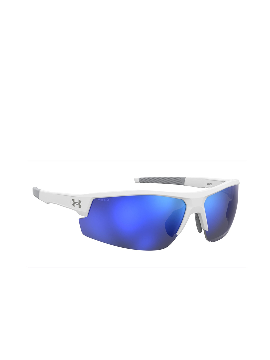 

UNDER ARMOUR Men Multilayer Oleophobic Lens Rectangular Sunglasses 206625HYM80W1, Blue