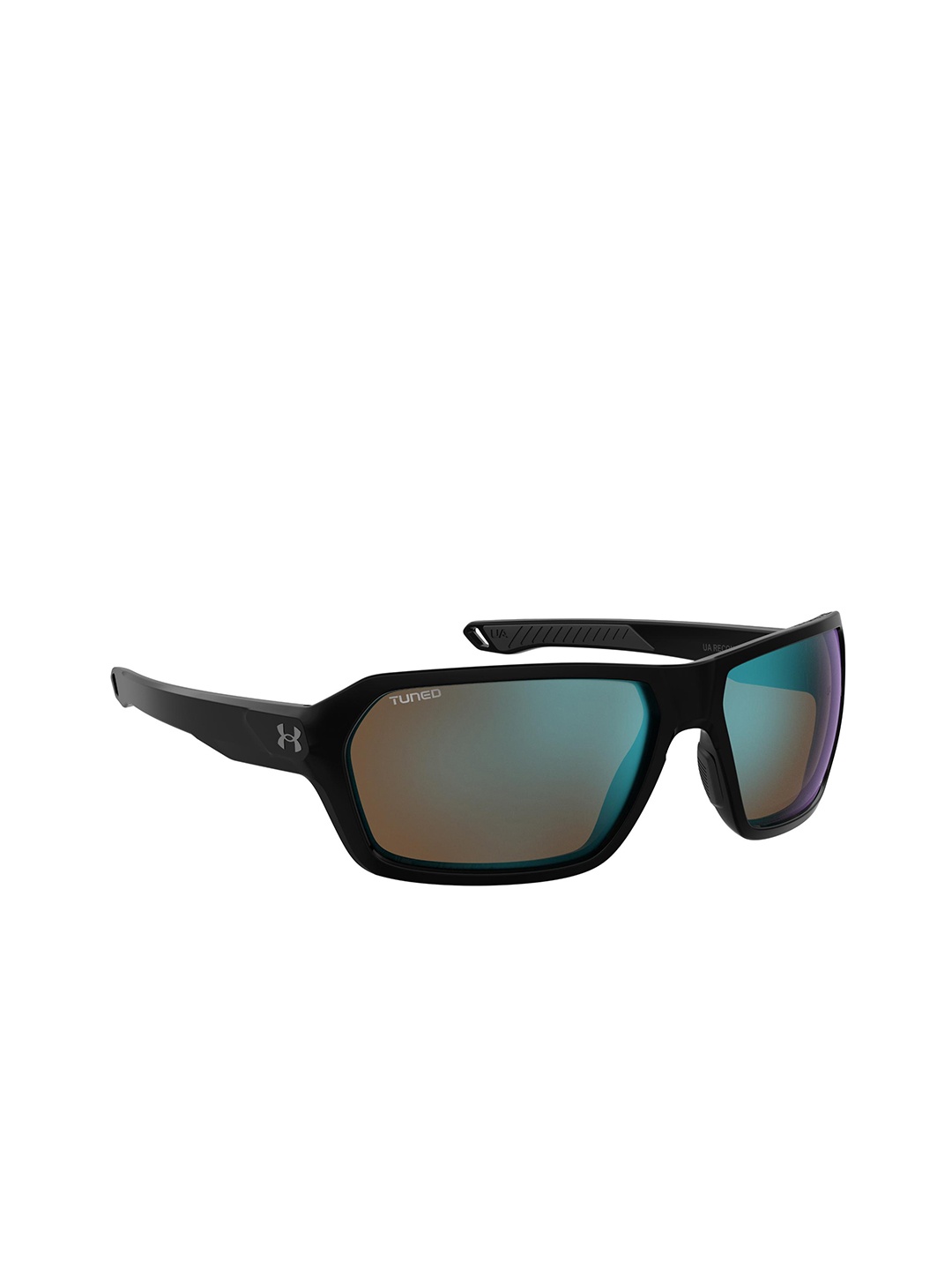 

UNDER ARMOUR Men Oleophobic Lens Rectangular Sunglasses 20470280764W1, Black