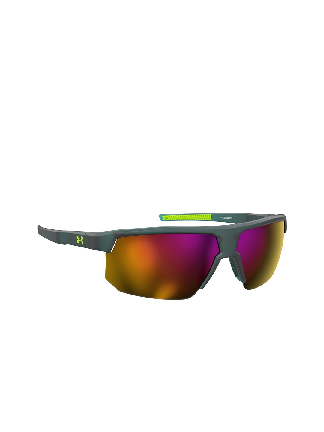 

UNDER ARMOUR Men UV Protected Rectangle Sunglasses 2066277NT7134, Pink