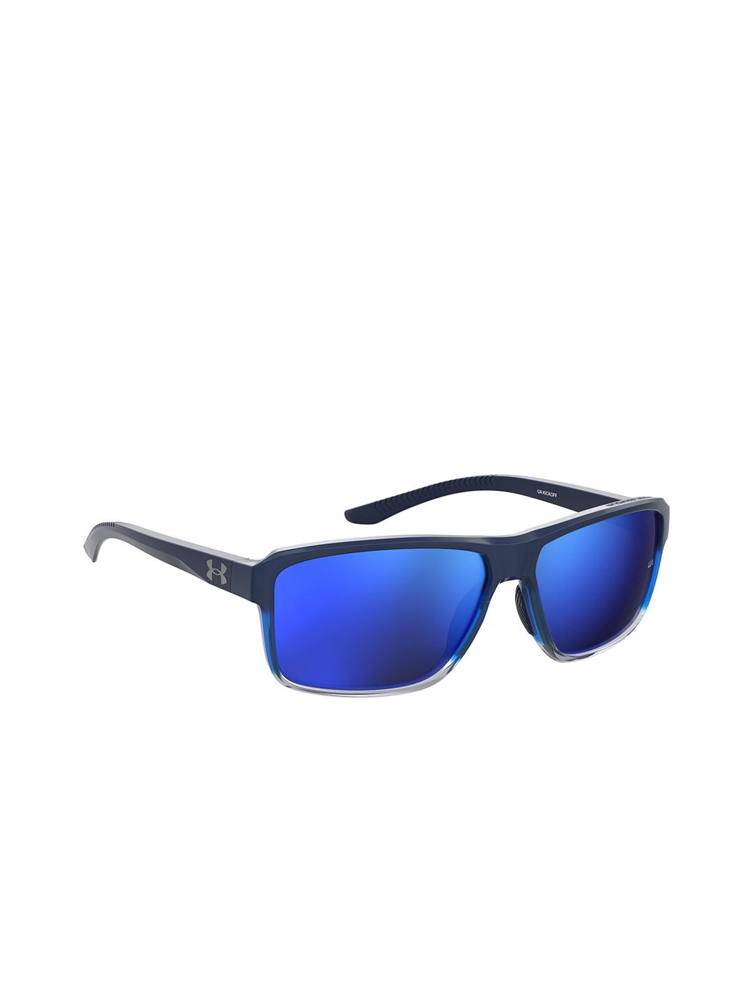 

UNDER ARMOUR Men Multilayer Lens Rectangular Sunglasses 2066300MX62Z0, Blue