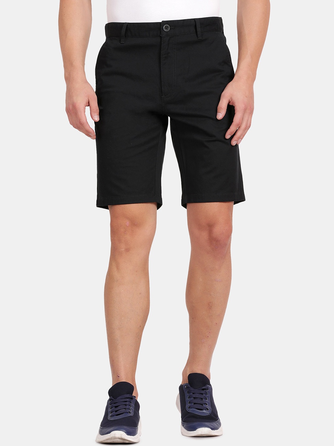 

t-base Men Mid-Rise Shorts, Black