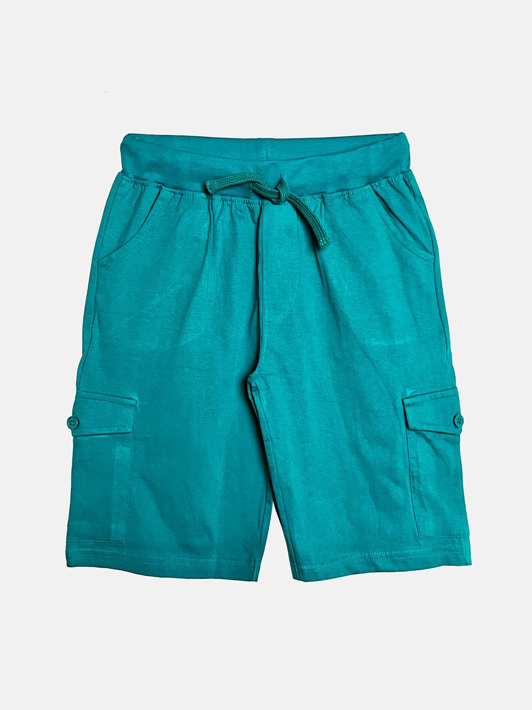 

KiddoPanti Boys Mid Rise Pure Cotton Shorts, Teal