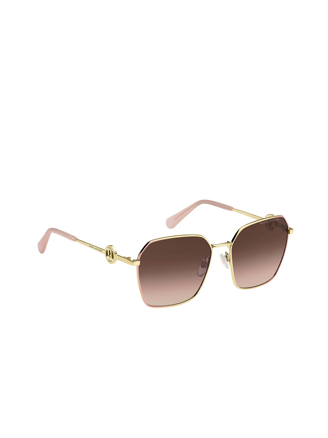 

MARC JACOBS Women Square Sunglasses with UV Protected Lens 206895EYR58HA, Gold