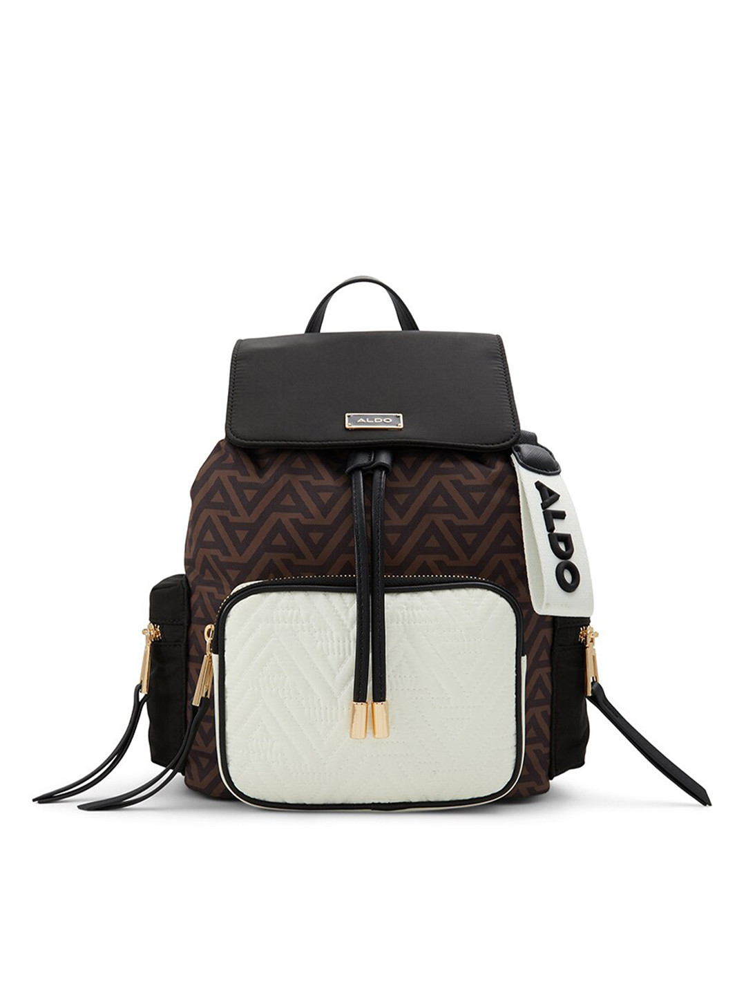 

ALDO Women Typography Printed Backpack, White