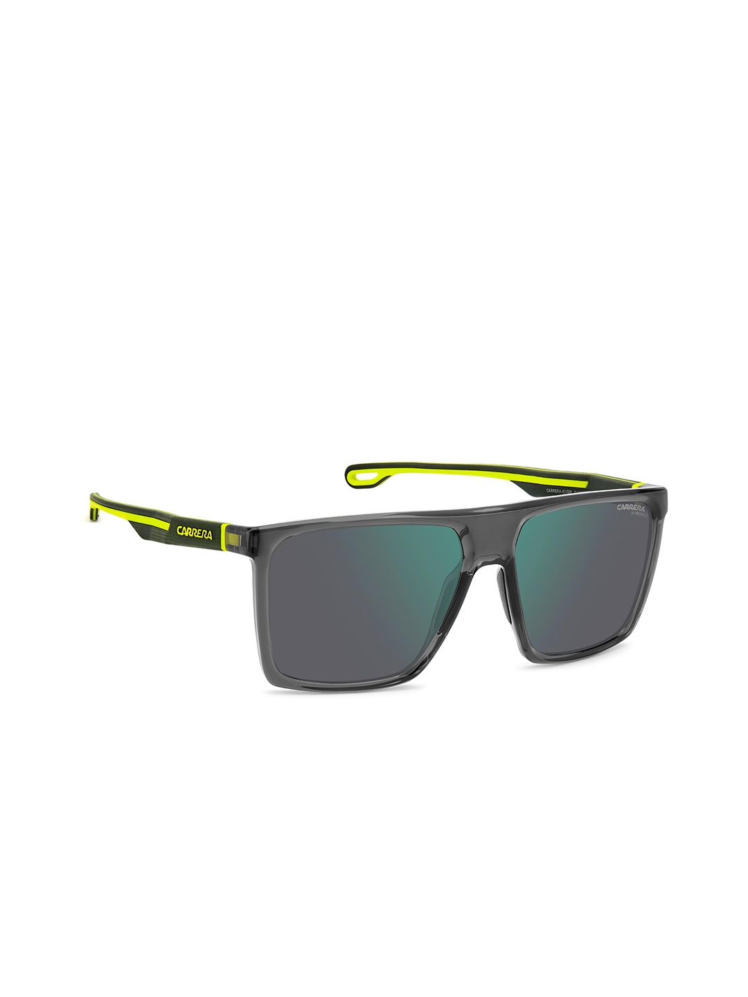 

Carrera Men Rectangle Sunglasses with UV Protected Lens 2067580UV58MT, Green