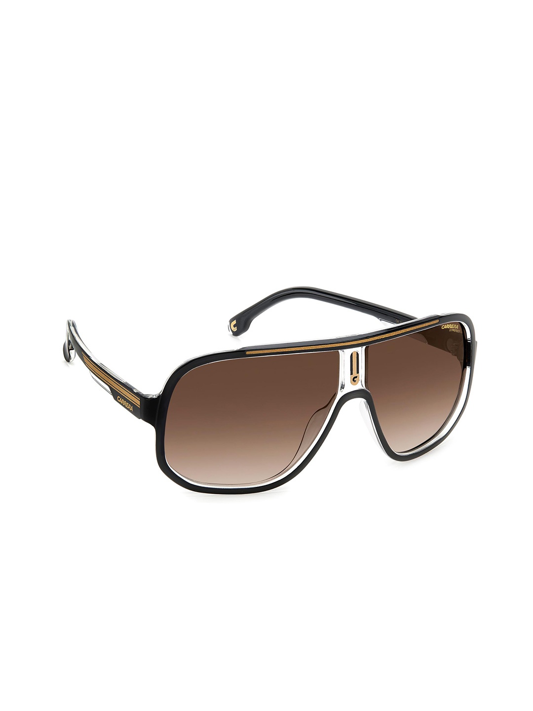 

Carrera Men Square Sunglasses with UV Protected Lens 2057842M263HA, Brown