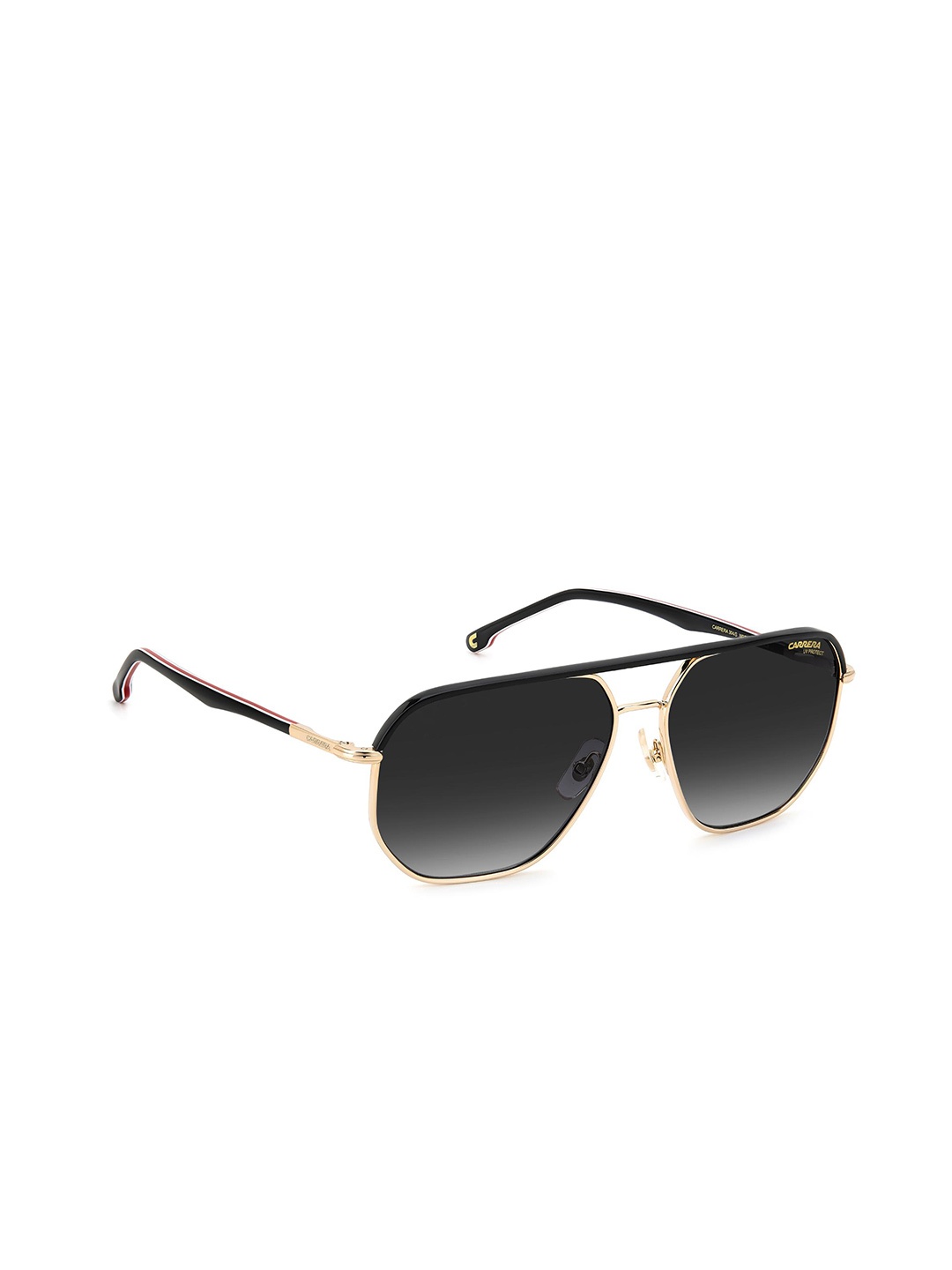 

Carrera Men Square Sunglass with UV Protected Lens, Black